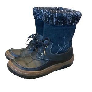 Merrell Decora Bolero Black Waterproof Leather & Suede Winter Boots Black Size 7